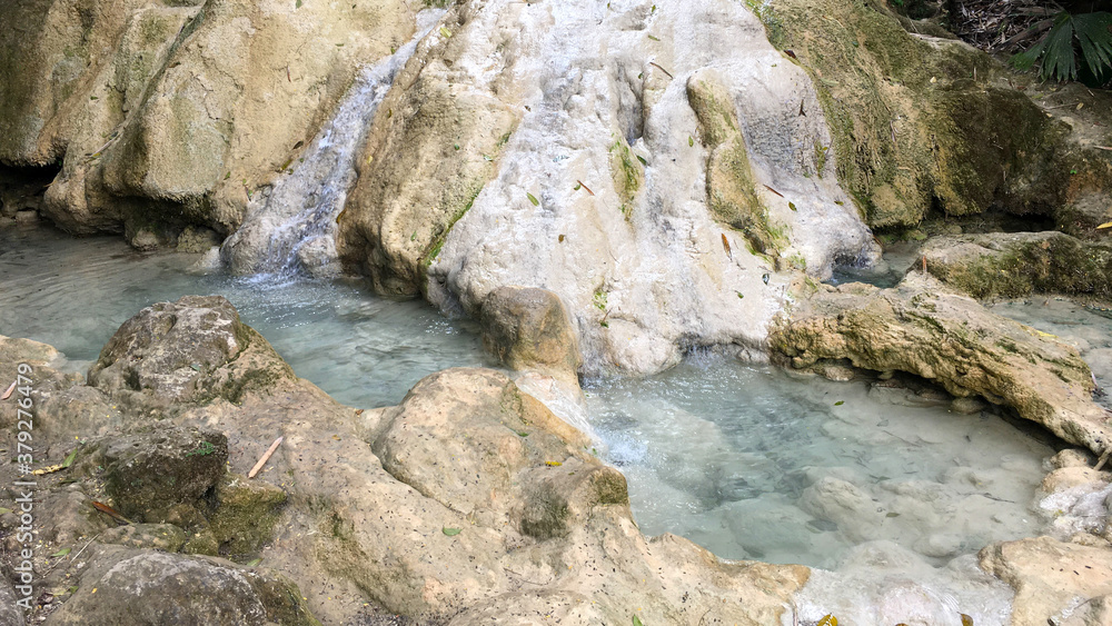 limestone river with clear water limestone river with clear water