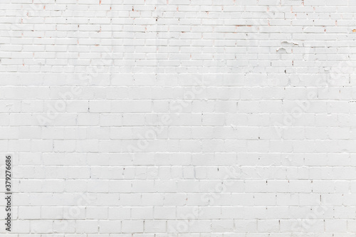 Old white brick wall. Space for text. Background.