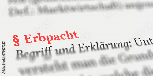Erbpacht rechtlich erklärt 