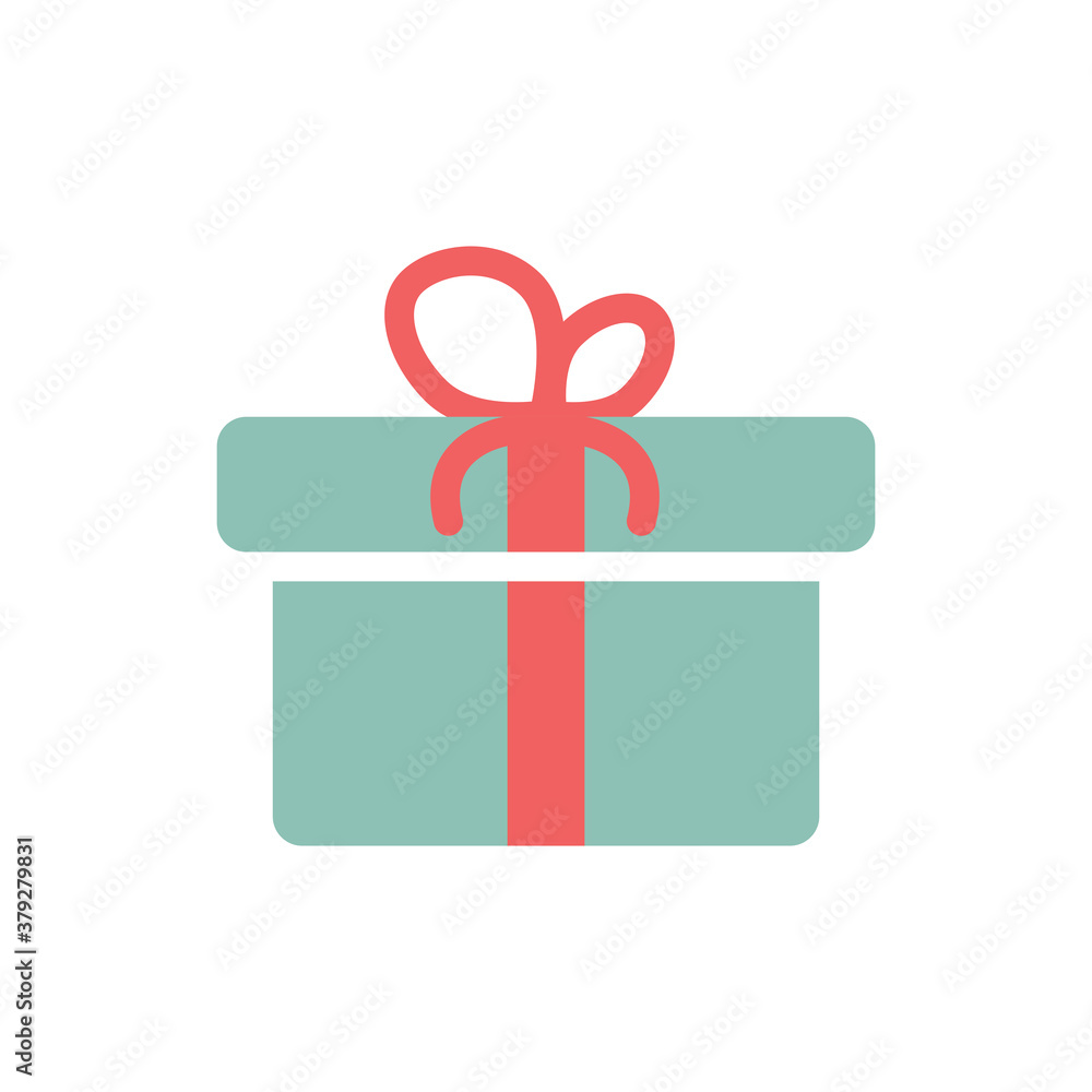 Obraz premium Gift Flat Icon Design Vector Template Illustration