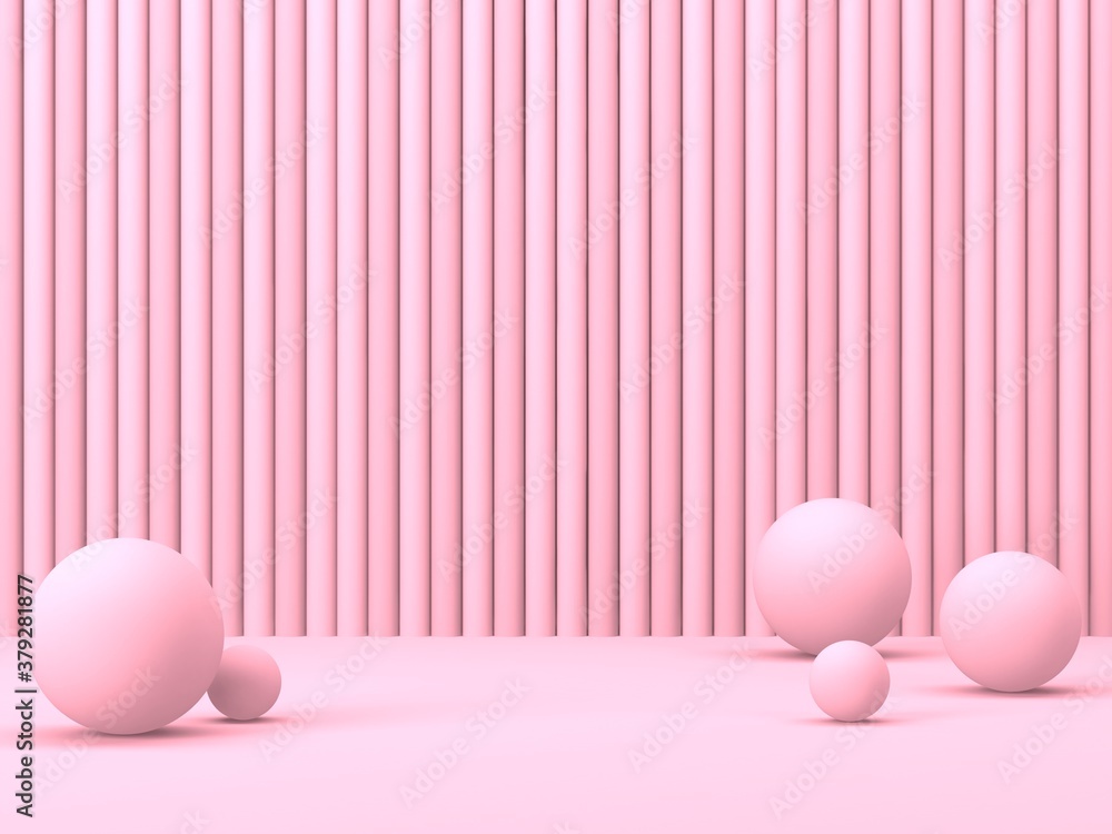 Fototapeta premium Abstract geometric background. Pink color