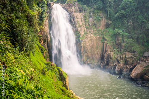 Deep forest waterfall at Haew narok waterfall  Khao Yai National Park  Nakhon Nayok Province  Thailand.