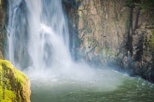 Deep forest waterfall at Haew narok waterfall  Khao Yai National Park  Nakhon Nayok Province  Thailand.