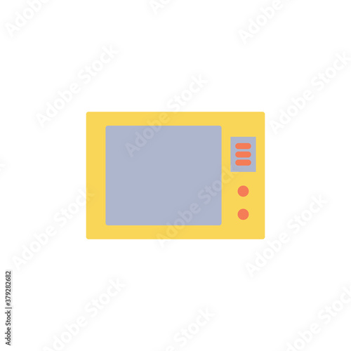 Television Flat Icon Design Vector template illustration