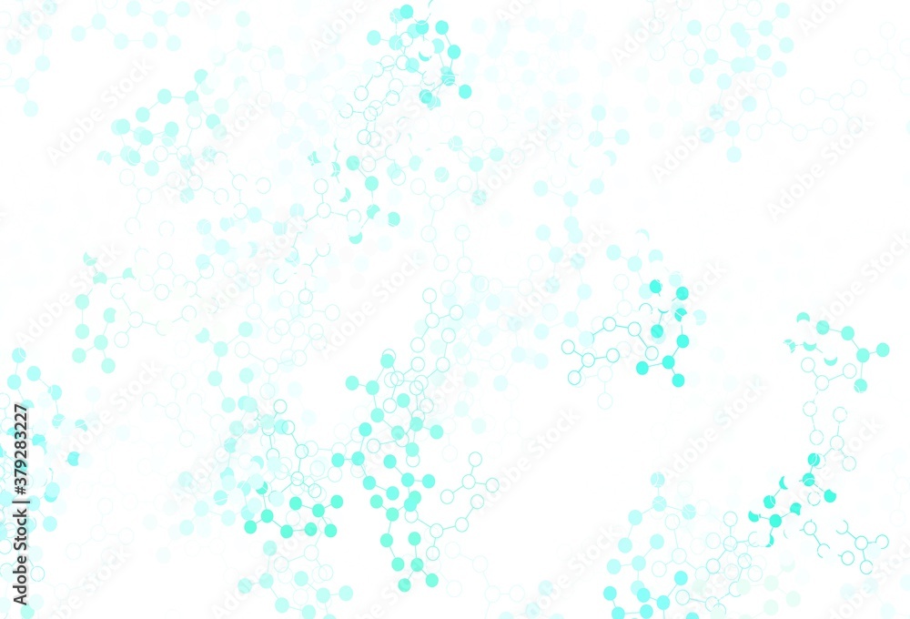 Light Green vector pattern with artificial intelligence network.