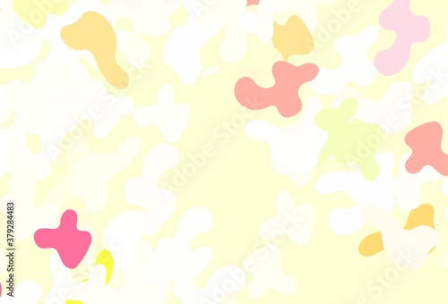 Light Green, Red vector backdrop with memphis shapes.
