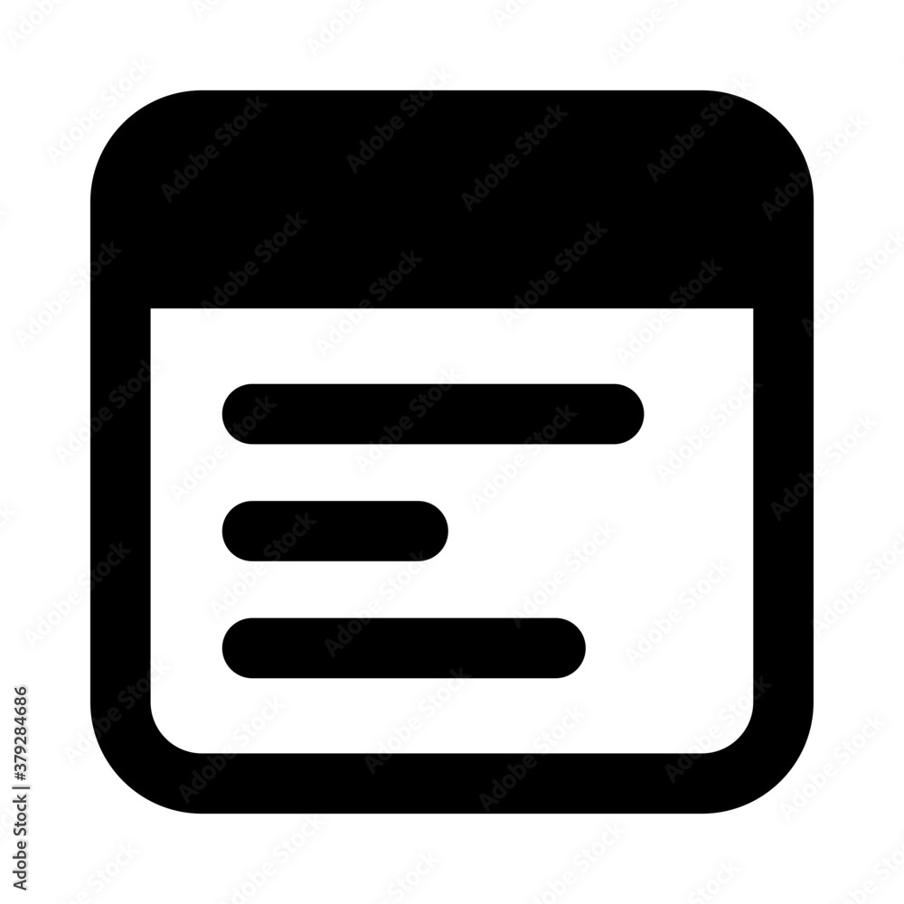 Trendy style of web interface icon in solid vector design
Trendy style of web interface icon in solid vector design