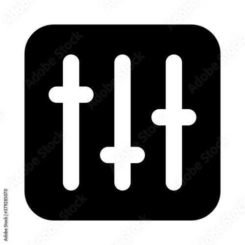 
Volume equalizer vector in glyph vector design 
