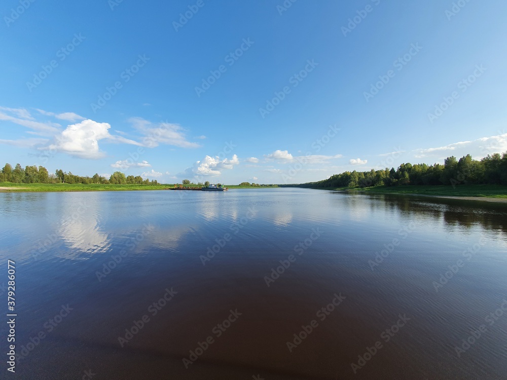 landscape with lake