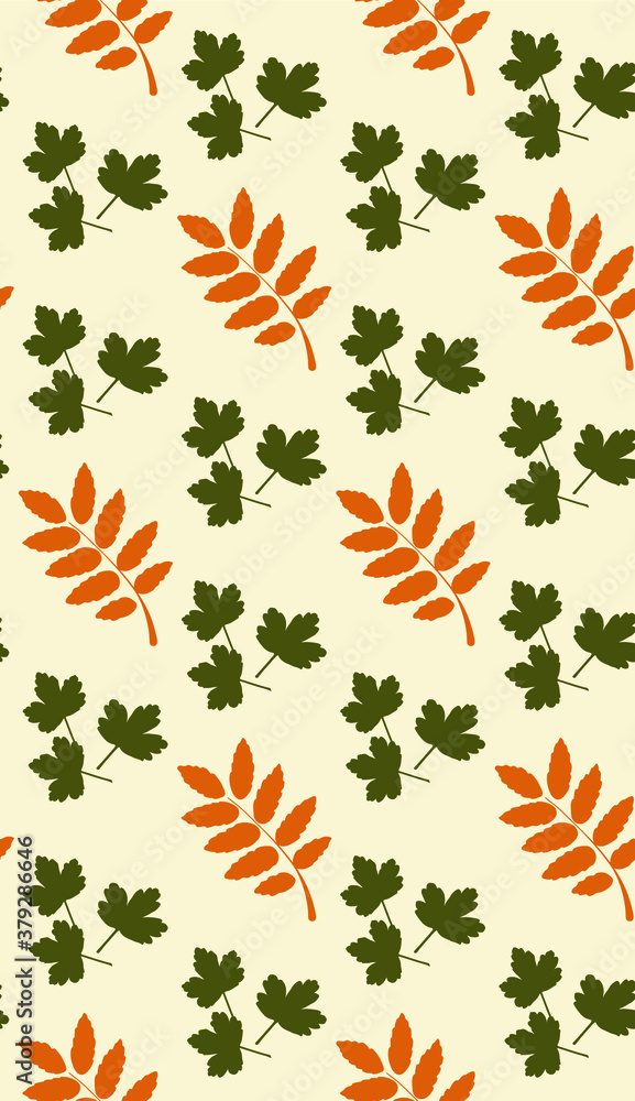 Autumn. Colors. Pattern without seams.