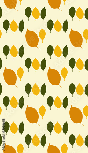 Seamless pattern in autumn colors.