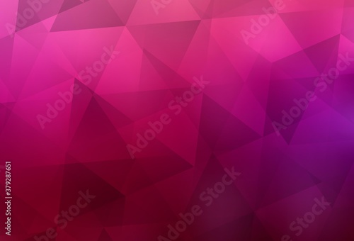 Light Purple, Pink vector abstract mosaic background.