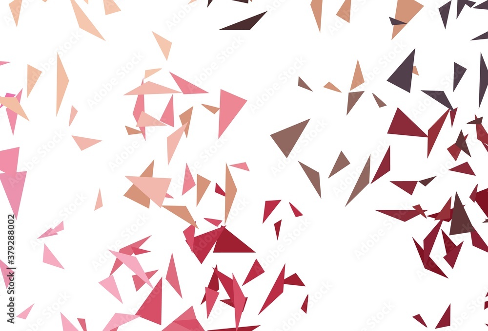 Light Red, Yellow vector pattern with polygonal style. Light Red, Yellow vector pattern with polygonal style.