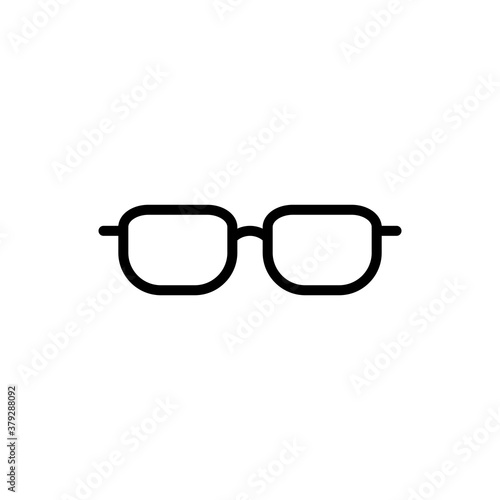 Eyeglasses Flat Icon Design Vector Template Illustration