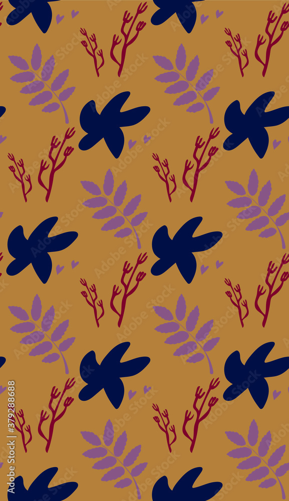 Seamless autumn pattern. Bright colors. Seamless autumn pattern. Bright colors.