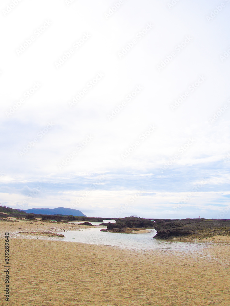 沖縄 久米島の風景 シンリ浜 沖縄 久米島の風景 シンリ浜