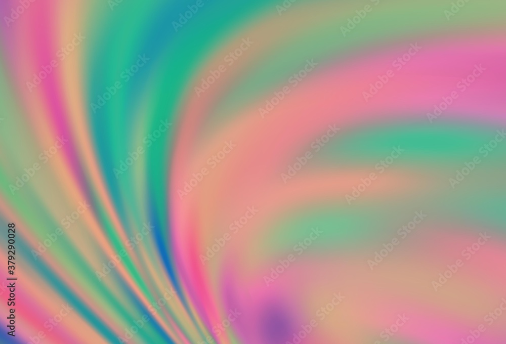 Fototapeta premium Dark Green vector blurred bright pattern.