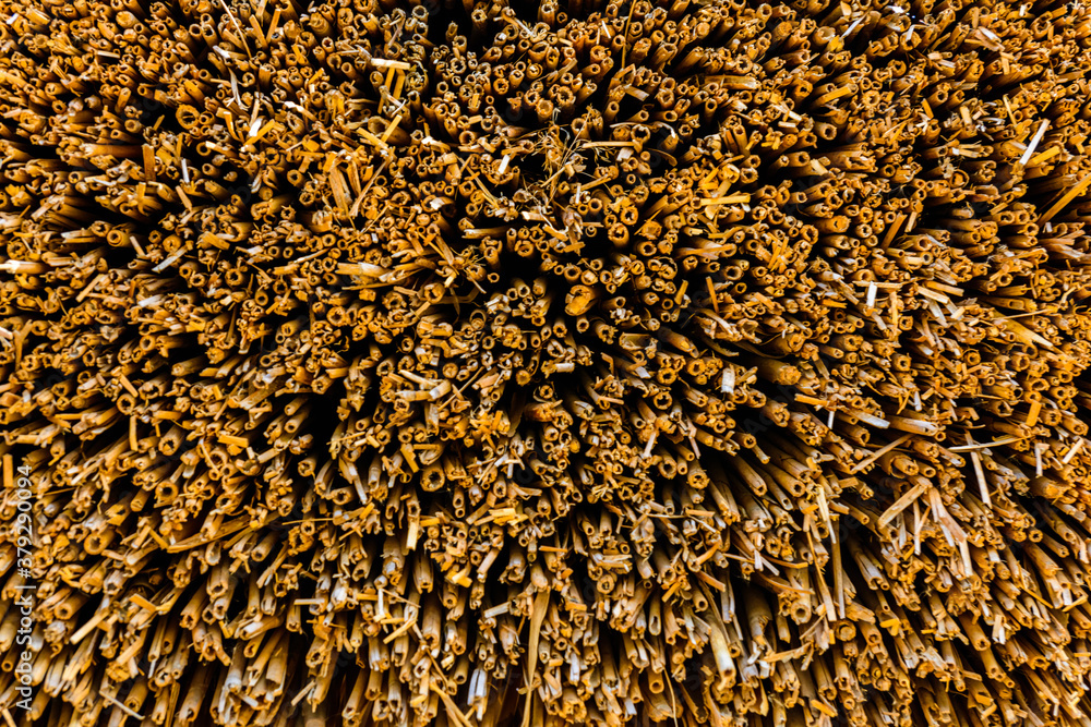 Texture of thatch roof for the background Stock Photo | Adobe Stock
