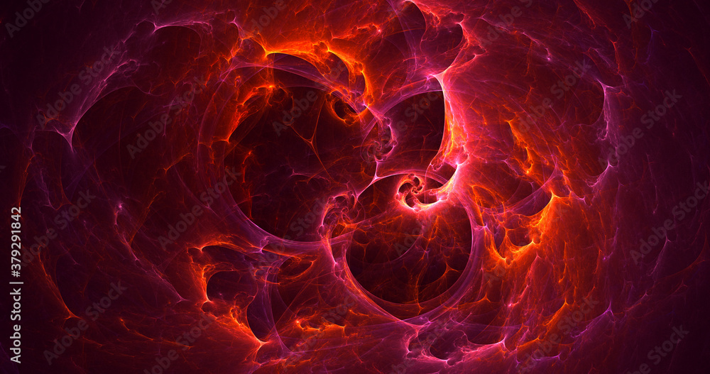 Fototapeta premium 3D rendering abstract multicolor fractal light background
