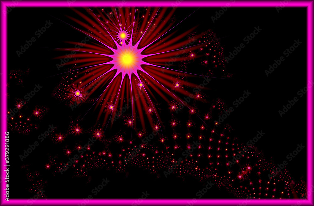 Fototapeta premium Computer graphics. Fractal texture 