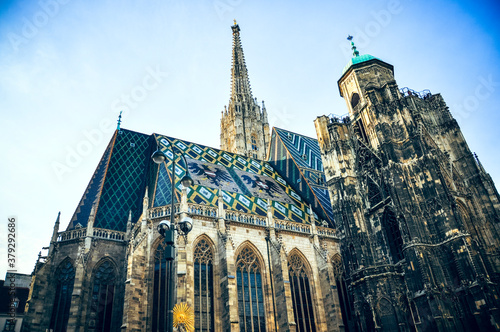 Wien, Austria - Stephansdom, St.Stephens Cathedral in Stephansplatz. Details of the architecture and gargoyles