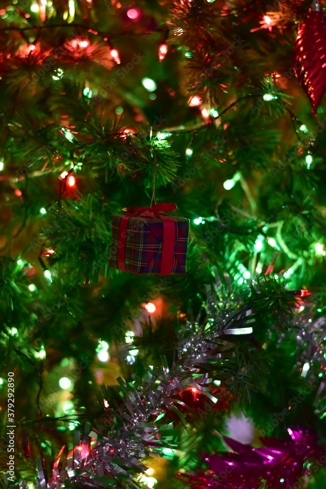 Closeup of Christmas Ball on Christmas Tree with bokeh beautiful background for design and decoration, new year concept, selective focus. Closeup of Christmas Ball on Christmas Tree with bokeh beautiful background for design and decoration, new year concept, selective focus.