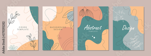 Set of abstract creative artistic templates. Universal cover Designs for Annual Report, Brochures, Flyers, Presentations, Leaflet, Magazine, Stories.