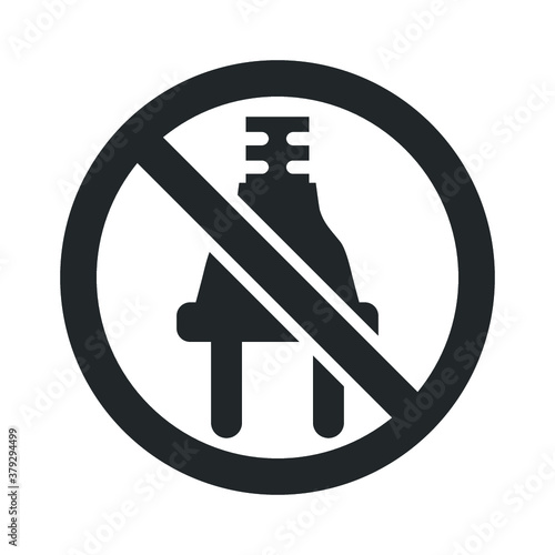 Electric adapter restriction icon