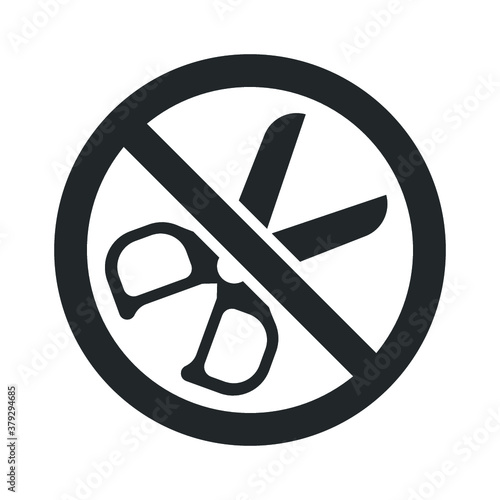 Scissor restriction icon