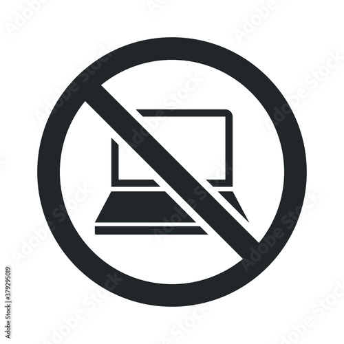 Laptop restriction icon