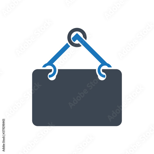 Sign board icon ( vector illustration )