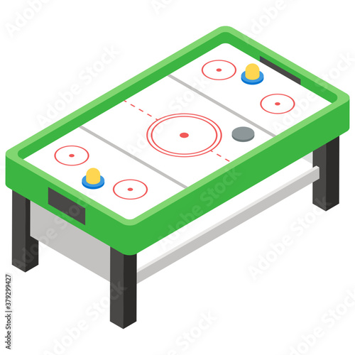 
Modern style icon of air hockey vector 
