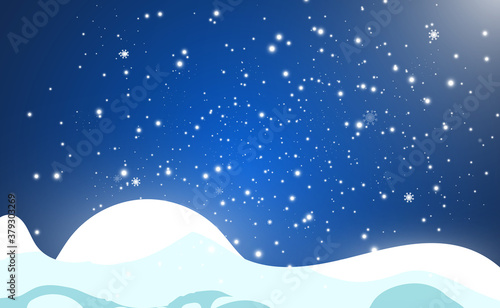 Vector illustration of flying snow on a transparent background.Natural phenomenon of snowfall or blizzard. © Olga