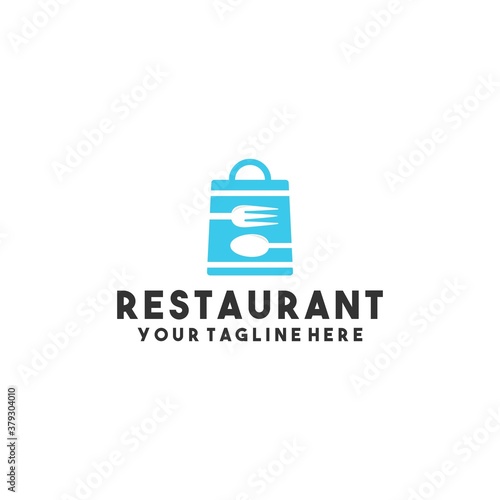 Creative restaurant logo design template