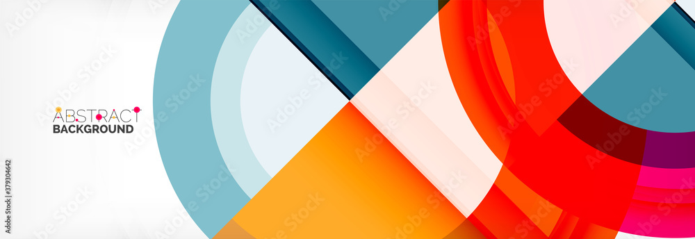 Round shapes, triangles and circles. Modern abstract background Round shapes, triangles and circles. Modern abstract background