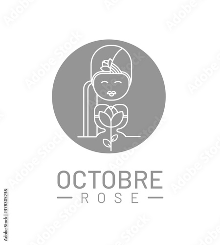 breast cancer symbol and pink ribbon, 
