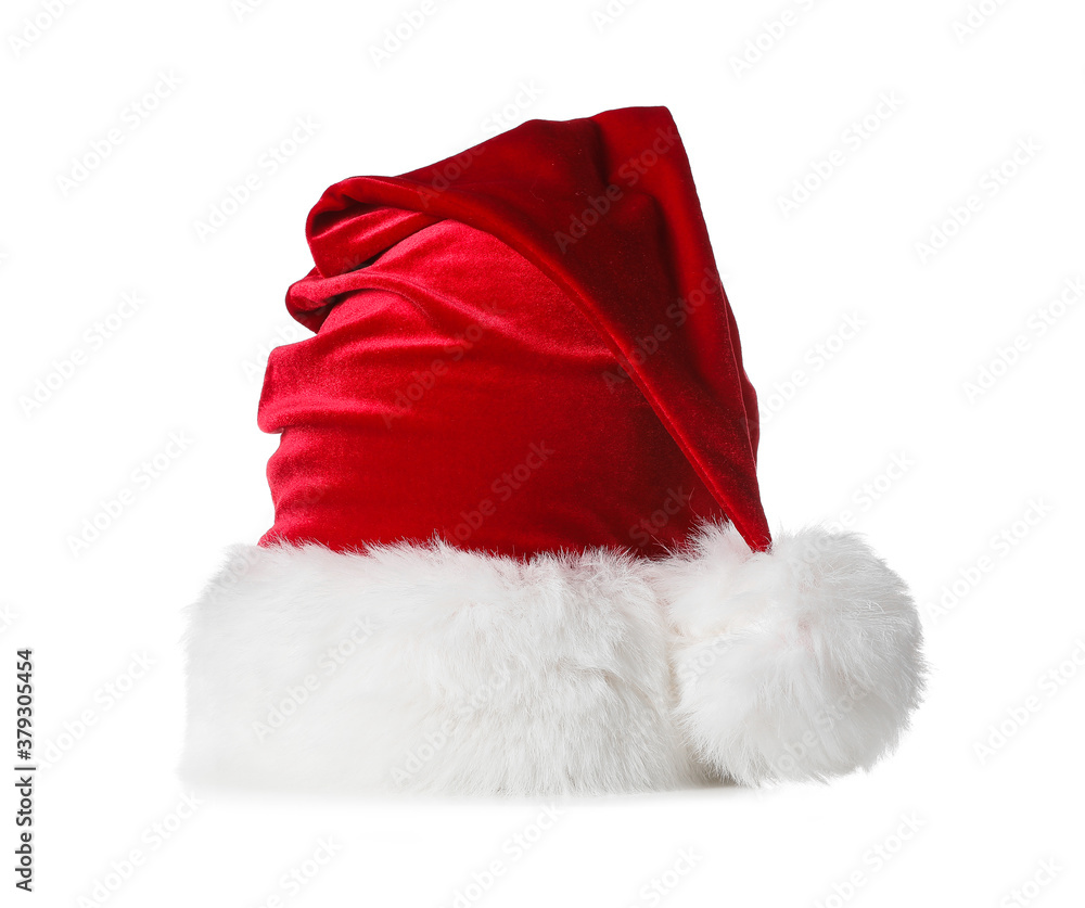 Santa Claus hat isolated on white Santa Claus hat isolated on white