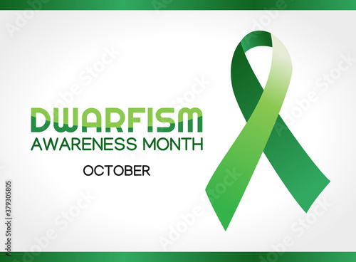 Vector graphic of dwarfism awareness month good for dwarfism awareness month celebration. flat design. flyer design.flat illustration.