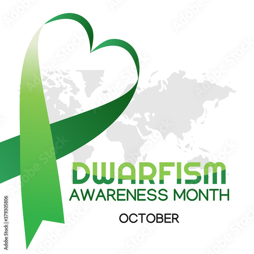 Vector graphic of dwarfism awareness month good for dwarfism awareness month celebration. flat design. flyer design.flat illustration.