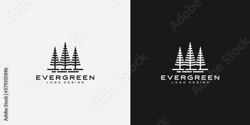 evergreen logo vector design