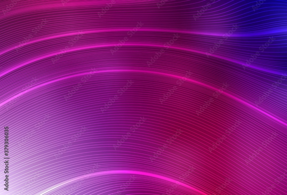 Fototapeta premium Dark Purple, Pink vector abstract blurred background.