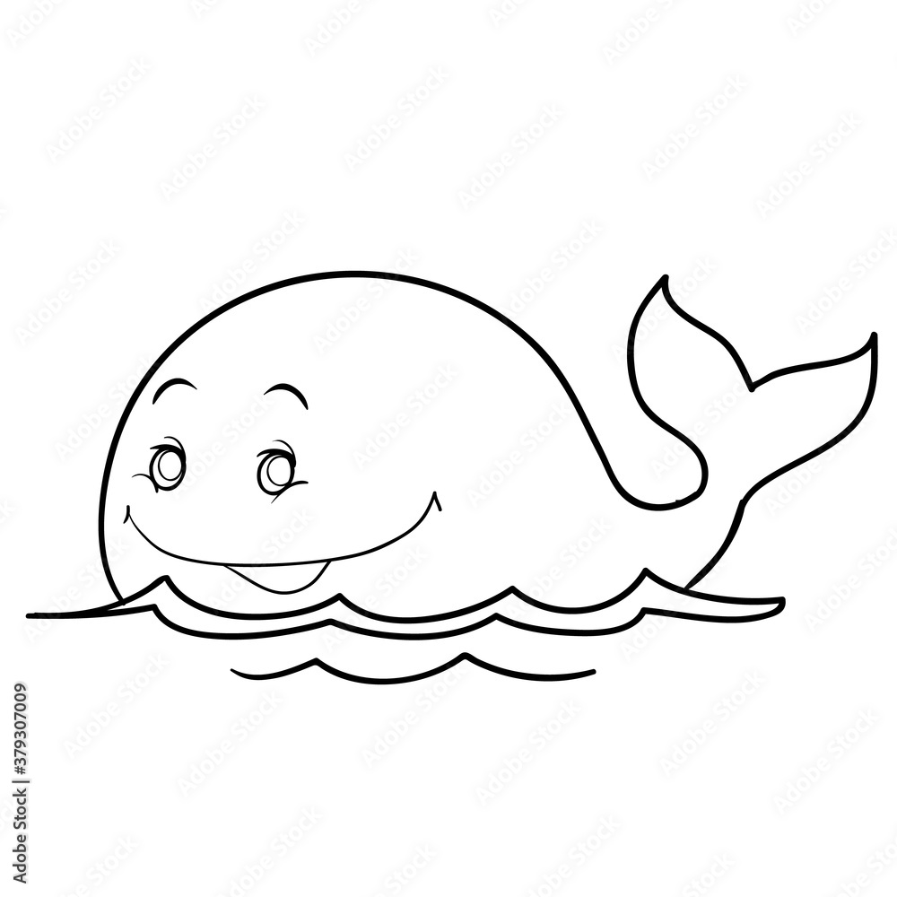 sketch of a cute whale, coloring book, isolated object on white background, vector illustration, sketch of a cute whale, coloring book, isolated object on white background, vector illustration,