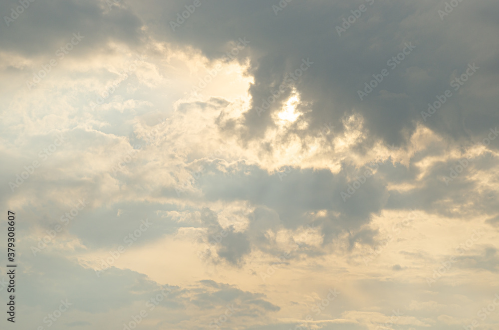 background and texture of abstract beautiful blue sky with white clouds