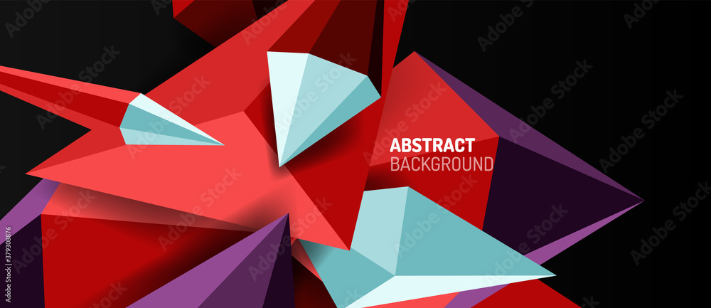 3d low poly abstract shape background vector illustration 3d low poly abstract shape background vector illustration