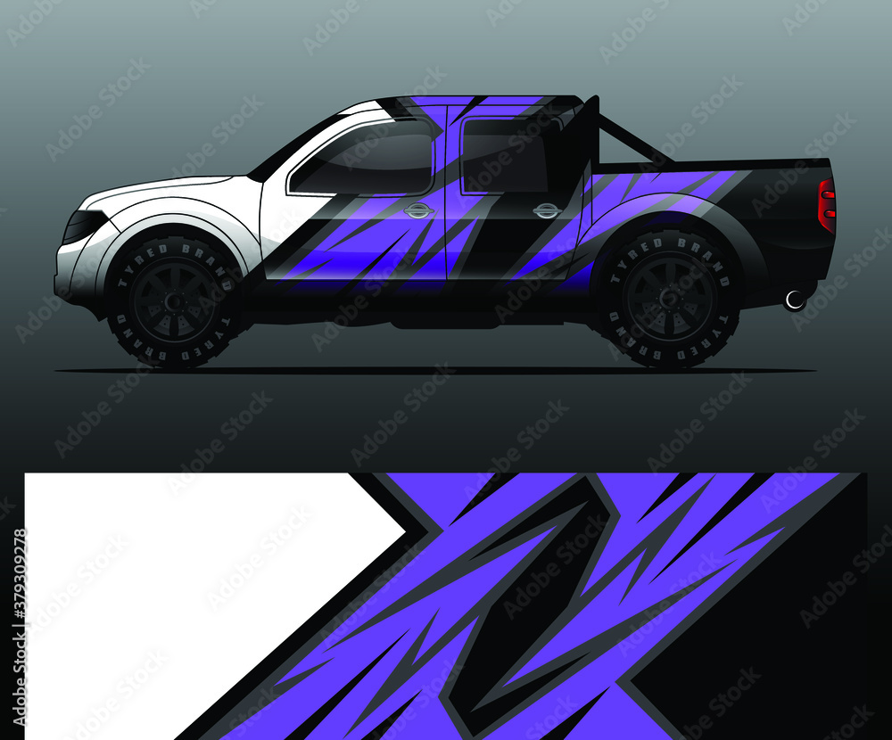 truck and vehicle Graphic vector. Racing background for vinyl wrap and decal truck and vehicle Graphic vector. Racing background for vinyl wrap and decal