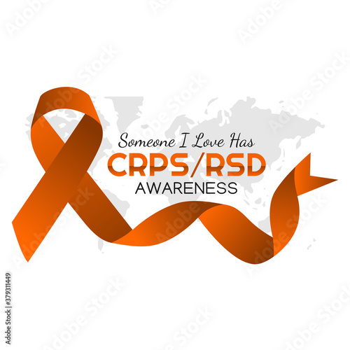 Vector graphic of CRPS/ RSD awareness good for CRPS/ RSD awareness celebration. flat design. flyer design.flat illustration.