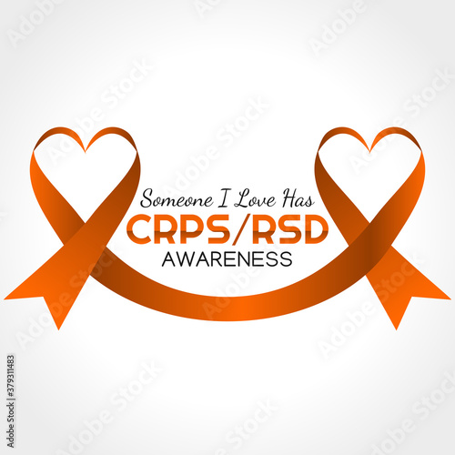 Vector graphic of CRPS/ RSD awareness good for CRPS/ RSD awareness celebration. flat design. flyer design.flat illustration.