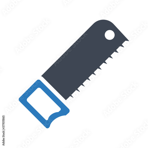 Hand saw tool icon