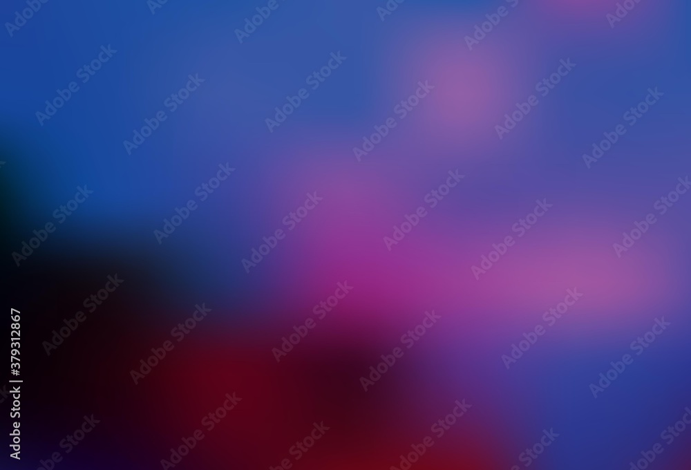 Dark Pink, Blue vector blurred shine abstract template.