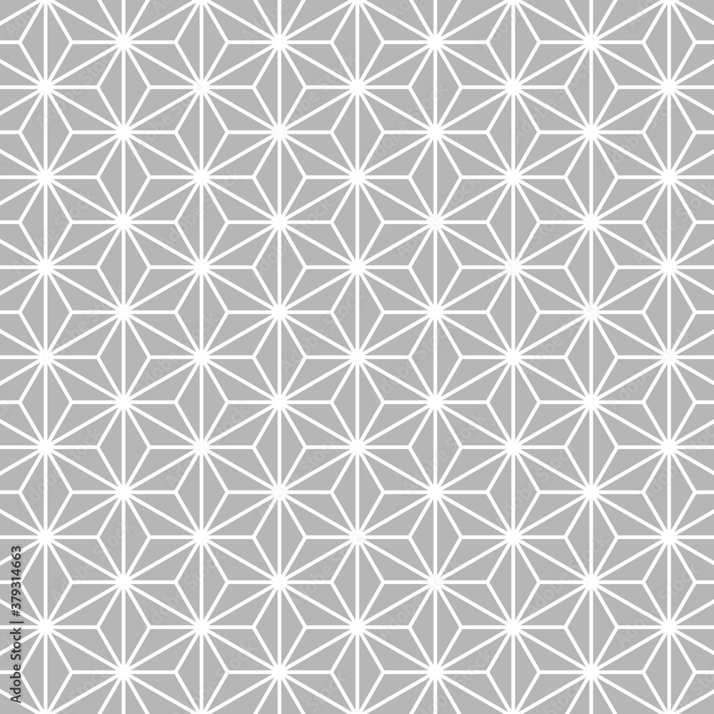 麻の葉模様 黒 7 麻の葉模様 黒 7